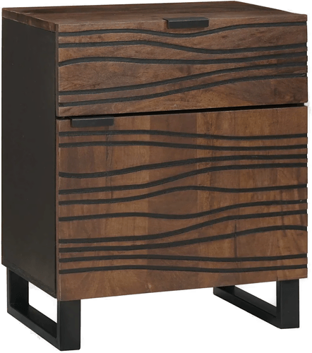 Vidaxl Nattbordskap Valnøtt 50 x 33 x 60 cm