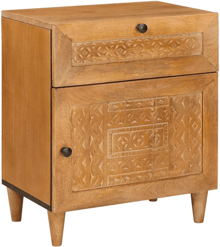 Vidaxl Nattbordskap Lys Brun 50 x 33 x 60 cm