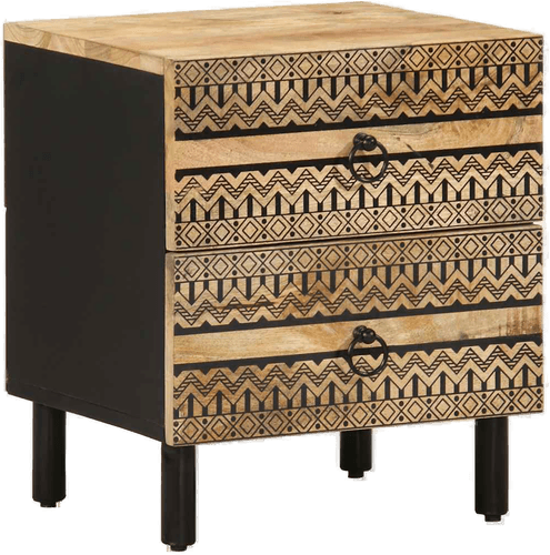 Vidaxl Nattbord svart 40x33,5 cm