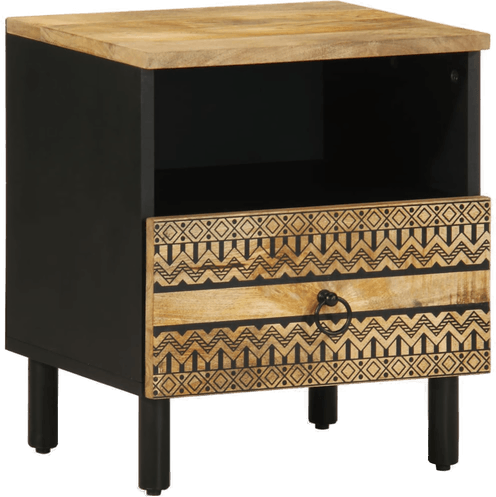 Vidaxl Nattbord svart 40x33 cm