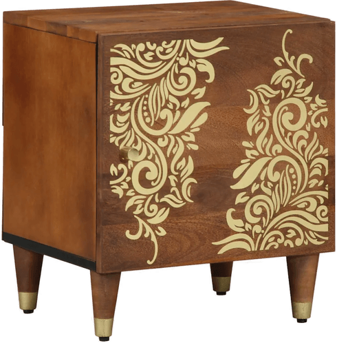 Vidaxl Nattbord Honning brun 40 x 33 x 46 cm