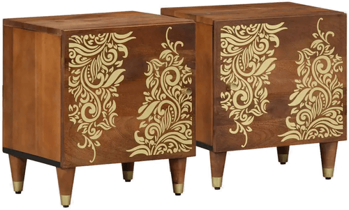 Vidaxl Nattbord 2 pcs Honning brun