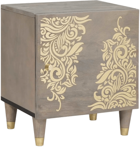 Vidaxl Nattbord Grå 40 x 33 x 46 cm