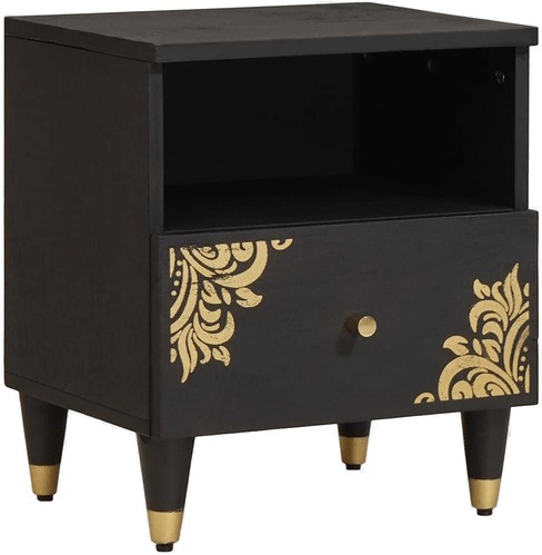 Vidaxl Nattbordskap Svart 40 x 33 x 46 cm