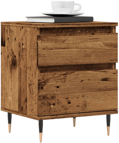 Vidaxl Nattbord gammelt tre 40x35 cm