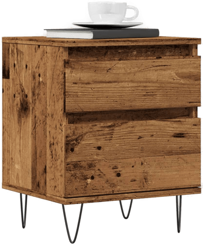 Vidaxl Nattbord gammelt tre 40x35 cm