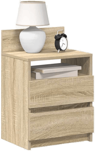 Vidaxl Nattbord 2 stk sonoma eik