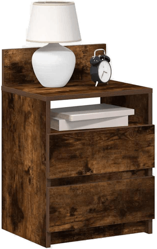 Vidaxl Nattbord 2 stk røkt eik