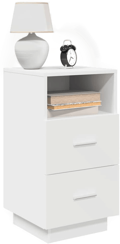 Vidaxl Nattbord 2 stk hvit 36x36x68 cm