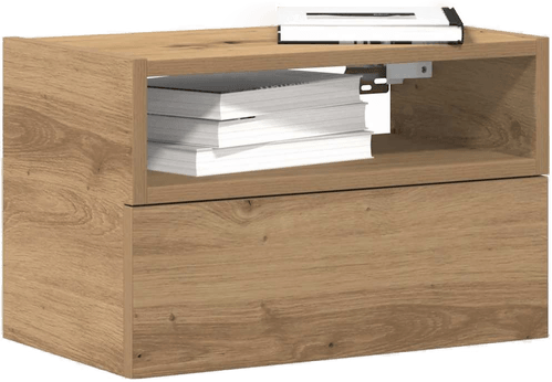 Vidaxl Veggmontert nattbord artisan eik 45x26 cm