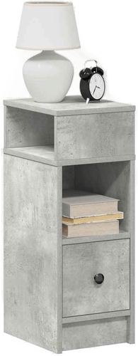 Vidaxl Nattbord betonggrå 25x31x66 cm