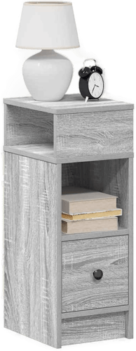 Vidaxl Nattbord grå sonoma