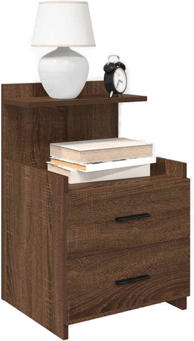Vidaxl Nattbord 2 stk brun eik