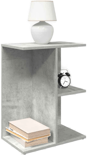 Vidaxl Nattbord 2 stk betonggrå 46,5x29x61 cm