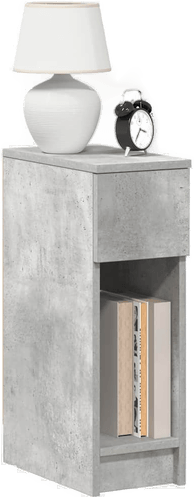 Vidaxl Nattbord betonggrå 20x36x60 cm