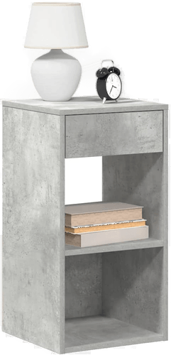Vidaxl Nattbord betonggrå 35x34x66,5 cm