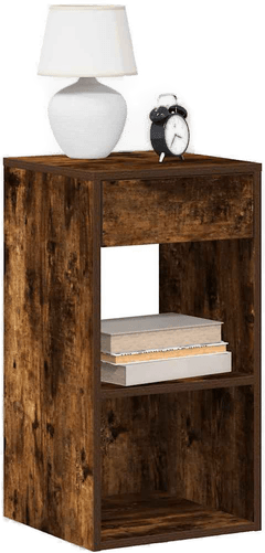 Vidaxl Nattbord røkt eik 35x34x66,5 cm