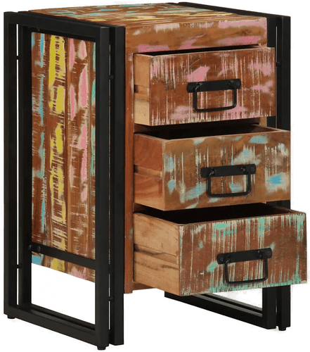 Vidaxl Nattbordskap Flerfarget 40 x 40 x 59 cm