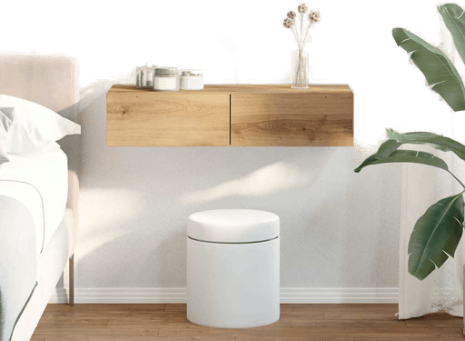 Vidaxl Vegghylle artisian eik 80x33 cm