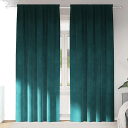 Vidaxl Blendingsgardiner Mørkegrønn 140 x 245 cm