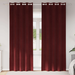 Vidaxl Blendingsgardiner Vinrød 140 x 245 cm