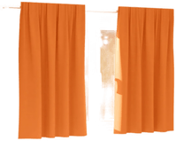 Vidaxl Mørkleggende Gardiner Lys Oransje 140 x 140 cm