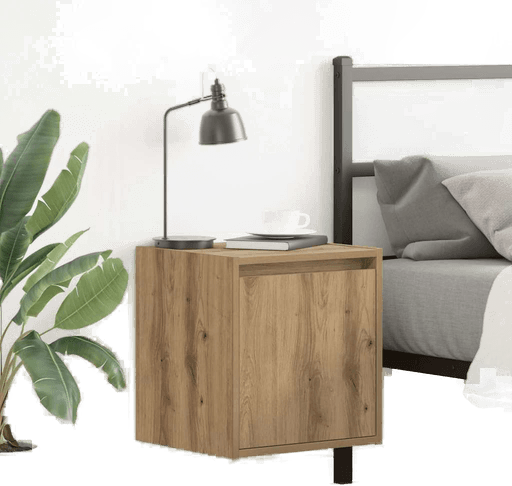 Vidaxl Veggmonterte nattbord 2 stk artisan eik