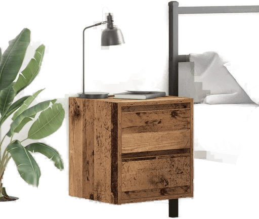 Vidaxl Veggmonterte nattbord 2 stk