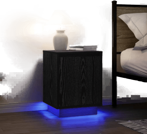 Vidaxl Nattskap med LED-lys 2 stk