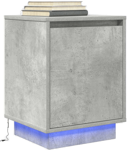 Vidaxl Nattbord med LED 38x34x50 cm