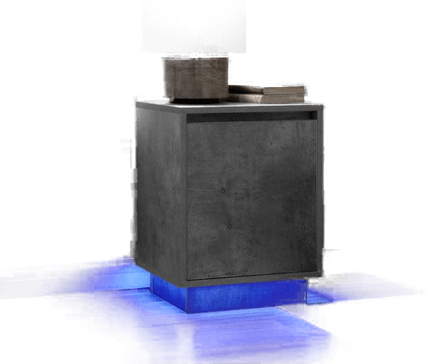 Vidaxl Nattbord med LED 38x34x50 cm