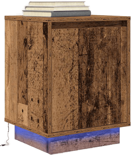 Vidaxl Nattbord med LED 38x34x50 cm