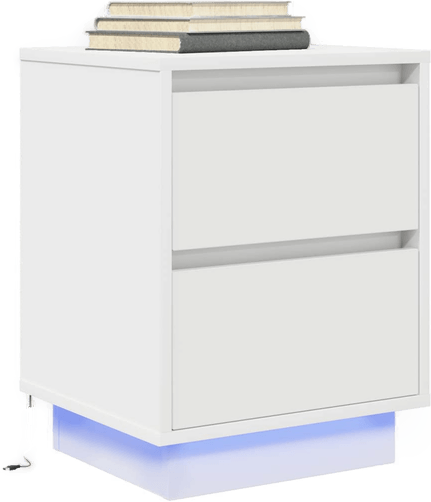 Vidaxl Nattskap med LED-lys 38x34x50 cm
