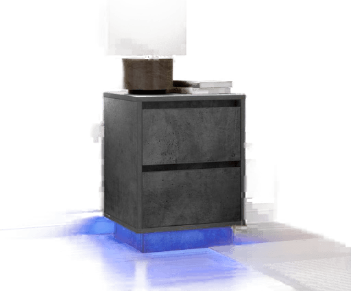 Vidaxl Nattbord med LED 38x34x50 cm