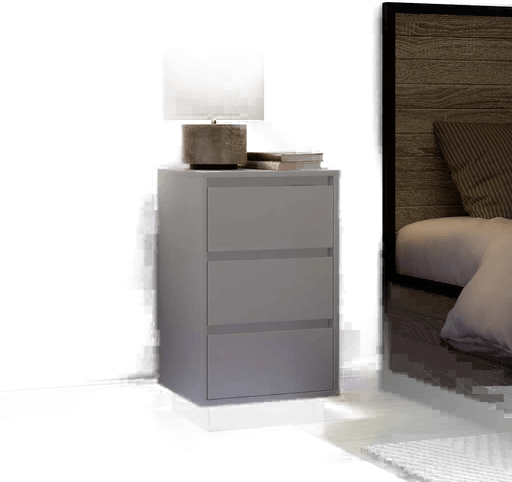 Vidaxl Nattbord med LED-lys 38x34x65 cm