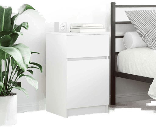 Vidaxl Nattbord 2 stk hvit 39x35x65 cm