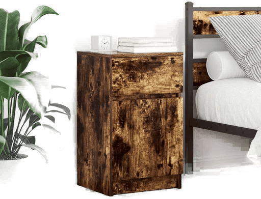 Vidaxl Nattbord 2 stk røkt eik