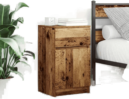 Vidaxl Nattbord 2 stk gammelt tre