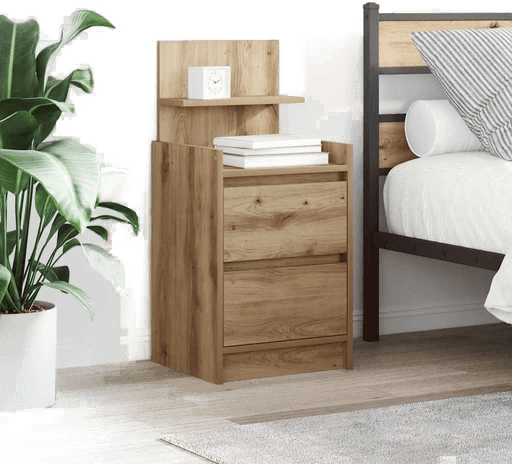 Vidaxl Nattbord artisan eik 38x34x80 cm