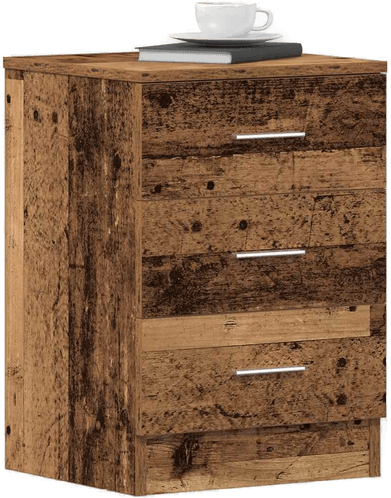 Vidaxl Nattbord gammelt tre 38x35x55 cm