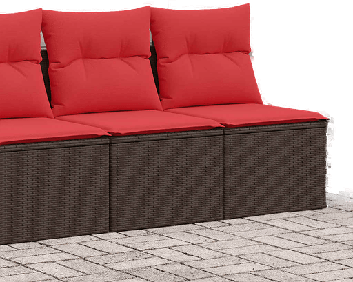 Vidaxl Hagesofa 2 deler brun