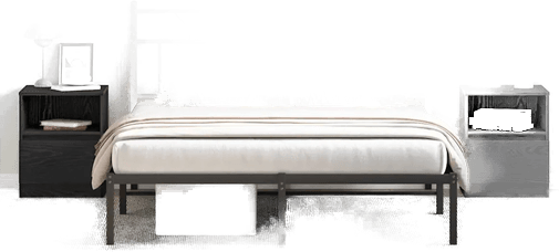 Vidaxl Nattbordskap 2 stk Svart Eik