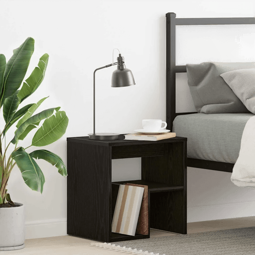 Vidaxl Nattbordskap Svart eik