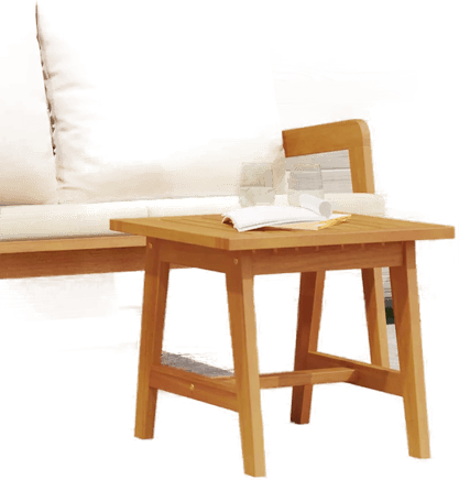 Vidaxl Sidetabell Olje Naturlig Akasietre