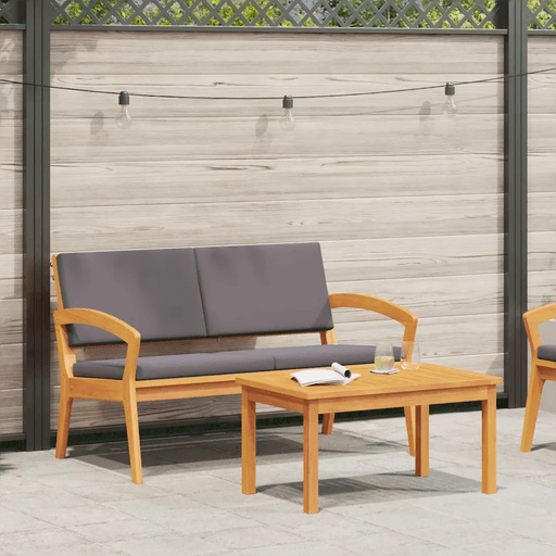 Vidaxl Bistrosett 2 pcs Olje naturlig