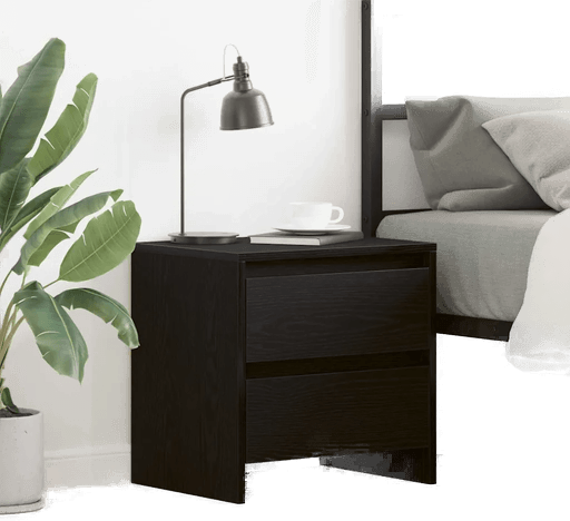 Vidaxl Nattbordskap Svart Eik