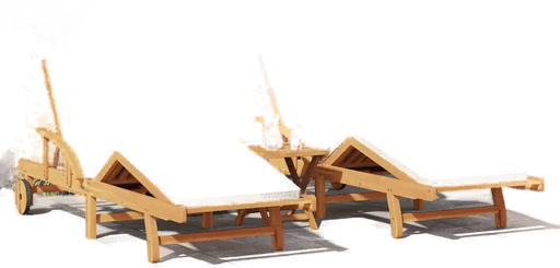 Vidaxl Solstol 3 pcs Gråbrun