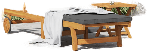 Vidaxl Solstol 1-person Brun