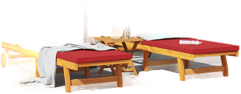 Vidaxl Solstol 2-person Brun