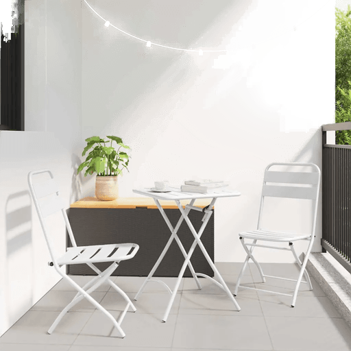 Vidaxl Bistrosett 3 deler Hvit